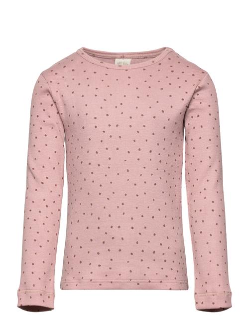 Petit Piao T-Shirt L/S Modal Dot Petit Piao Pink