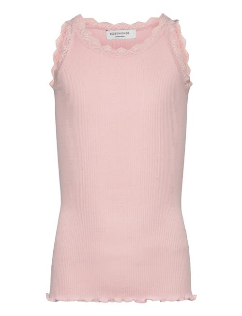 Se Rosemunde Kids Beatha Silk Top W/ Lace Rosemunde Kids Pink ved Booztlet