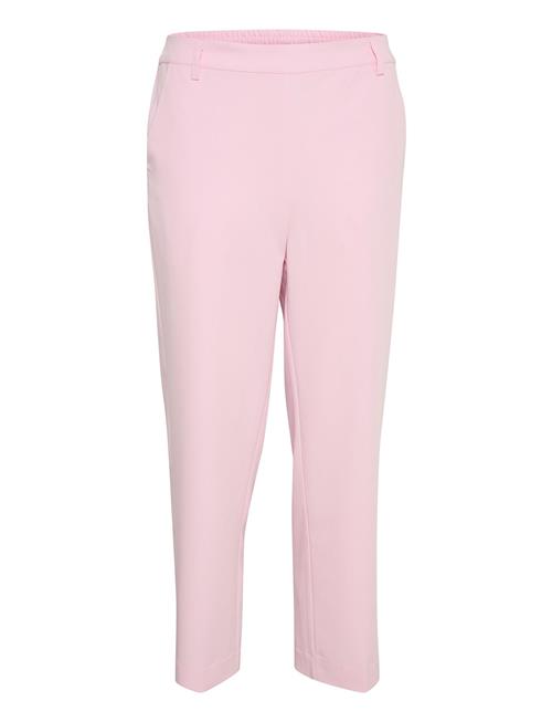 Se Kaffe Kasakura Hw Cropped Pants Kaffe Pink ved Booztlet