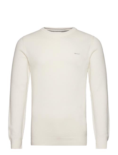 GANT Cotton Pique C-Neck GANT Cream