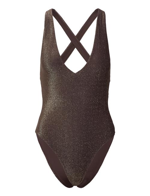 Lindex Swimsuit Ciara Lurex Lindex Brown