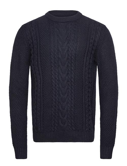 Se Jack & Jones Jjcraig Knit Crew Neck Aw24 Jack & J S Navy ved Booztlet