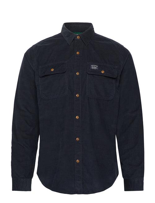 Superdry Corduroy Workwear Shirt Superdry Navy