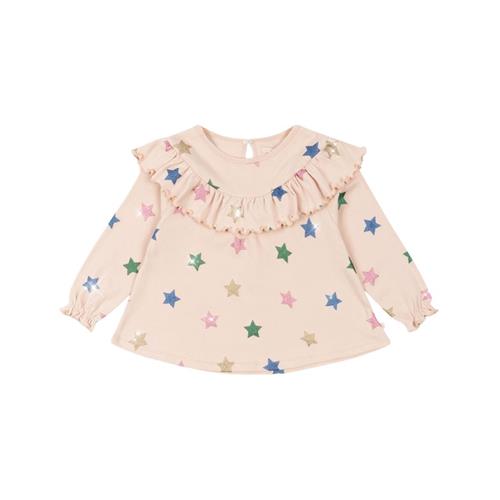 Konges Sløjd Malli Glitter Blouse Gots - Star Glitter | Lyserød | 7-8 years