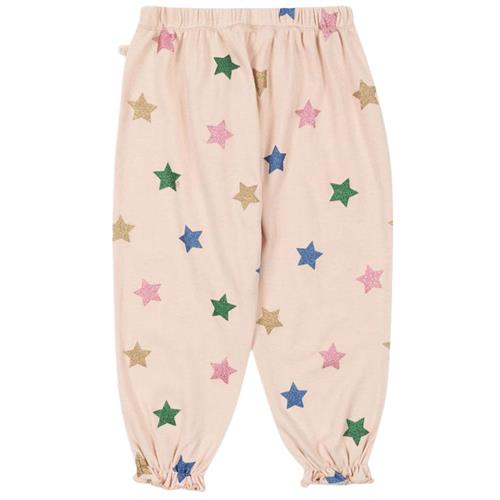 Se Konges Sløjd Malli Glitter Pants Gots - Star Glitter | Lyserød | 7-8 years ved Babyshop