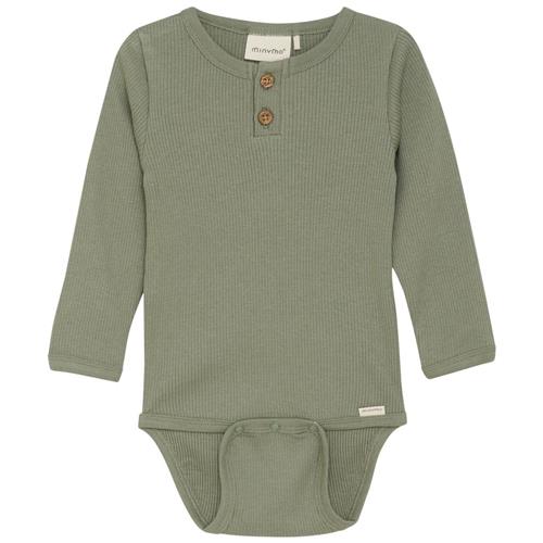 Minymo Ribbet Baby Body Sea Spray Green | Grønn | 56 cm