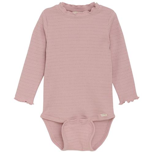 Minymo Baby body i Pale Mauve | Lyserød | 62 cm