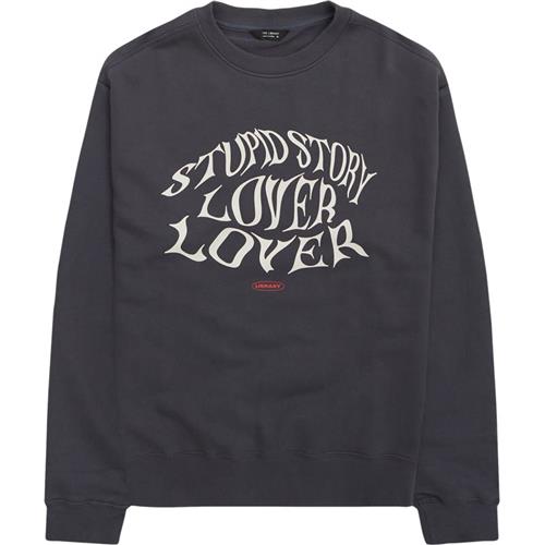 Se Tee Library Stupid Story Lover Sweatshirt Charcoal ved Quint