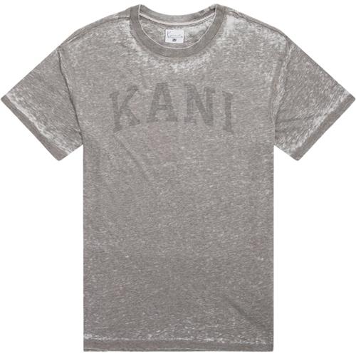 Se Karl Kani Serif Burnout Tee 603000 T-shirts Antrasite ved Quint