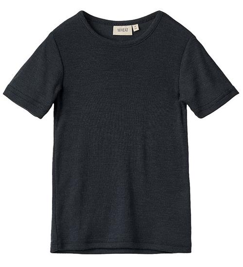 Se Wheat T-shirt - Uld - Seo - Navy ved KidsWorld