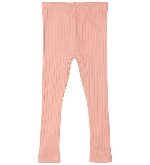 Name It Name It Leggings - Rib - NmfHenny - Apricot Blush m. HulmÃ¸nster