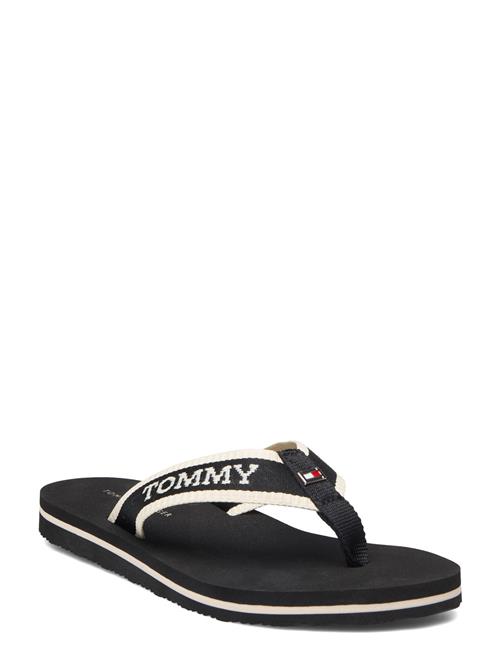 Se Tommy Hilfiger Hilfiger Webbing Pool Slide Tommy Hilfiger Black ved Booztlet