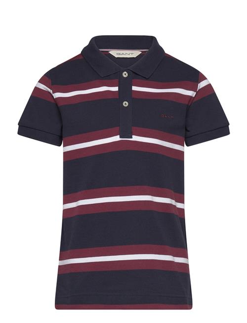 Se GANT Striped Ss Pique GANT Patterned ved Booztlet