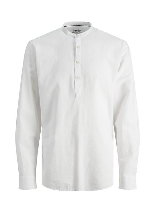 Jack & Jones Jjesummer Tunic Linen Blend Shirt Ls Sn Jack & J S White