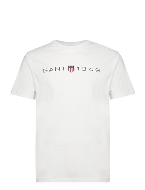 GANT Printed Graphic Ss T-Shirt GANT White