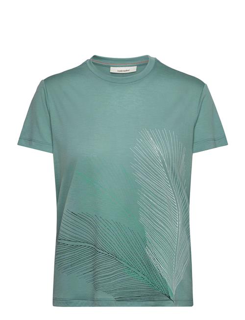 W Mer Core Ss Tee Plume Icebreaker Green