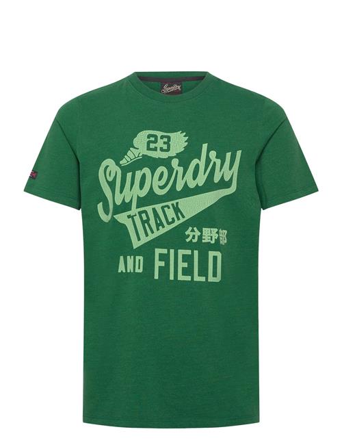 College Scripted Graphic Tee Superdry Green