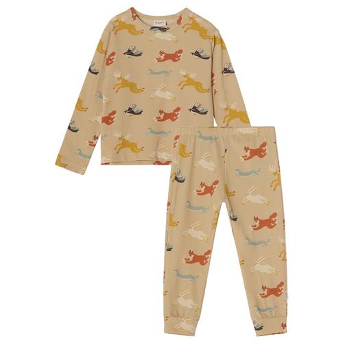 Kuling GOTS Nora Mønstret Pyjamas Madelen Möllard | Beige | 134/140 cm