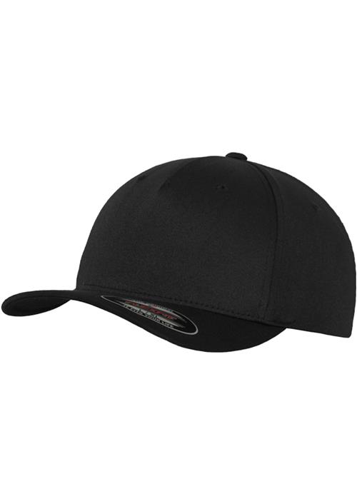 Flexfit Hætte '5 Panel'  sort / hvid