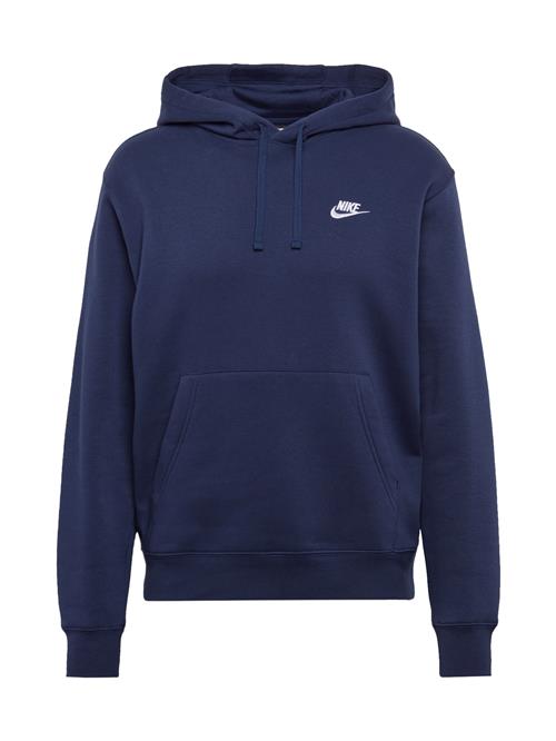 Se Nike Sportswear Sweatshirt 'Club Fleece'  mørkeblå / hvid ved About You