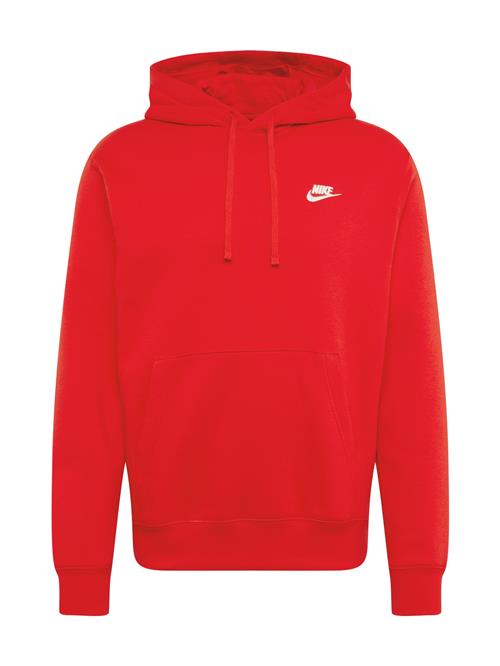 Nike Sportswear Sweatshirt 'Club Fleece'  rød / hvid