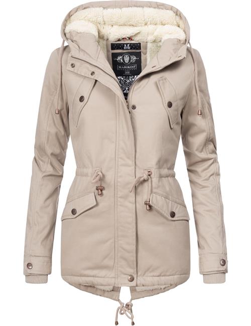 MARIKOO Vinterparka 'Manolya'  lysebeige