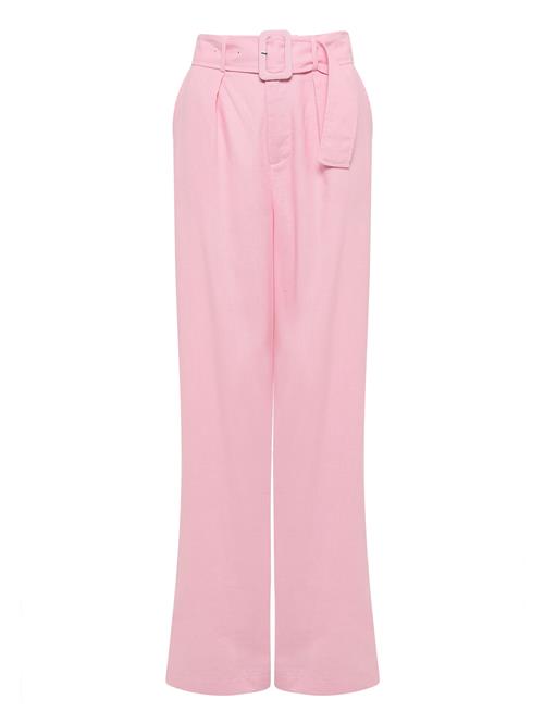 Se Calli Bukser med lægfolder  pink ved About You
