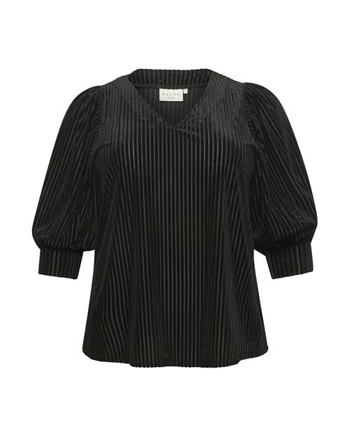 KAFFE CURVE Shirts 'Cacanna'  sort