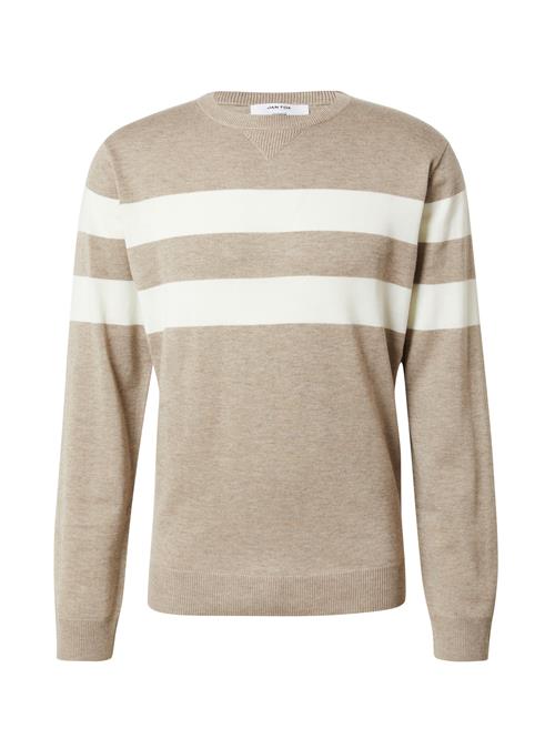 Se DAN FOX APPAREL Pullover 'Ludwig'  beige-meleret / naturhvid ved About You