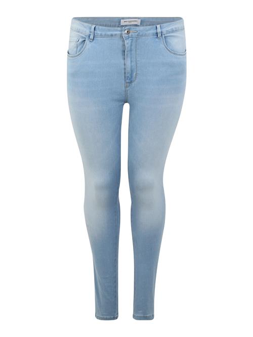 Se ONLY Carmakoma Jeans 'Augusta'  blue denim / lysebrun ved About You