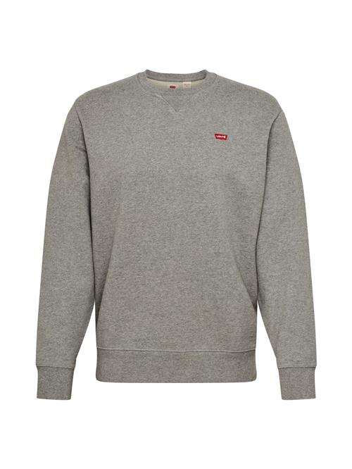 Se LEVI'S ® Sweatshirt 'Original Housemark Sweatshirt'  grå / brandrød / hvid ved About You