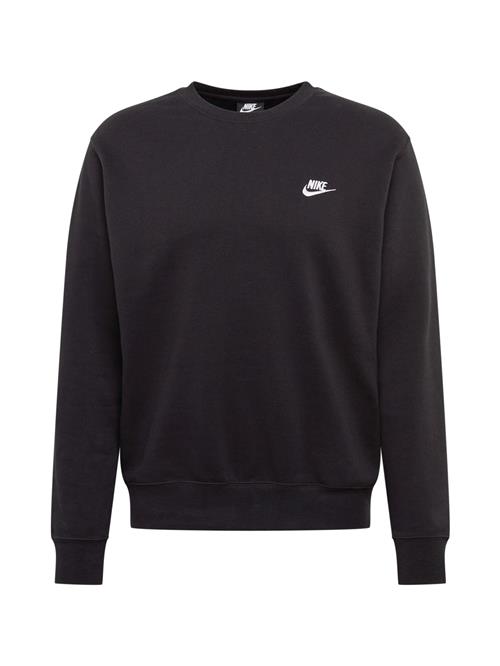 Nike Sportswear Sweatshirt 'Club Fleece'  sort / hvid