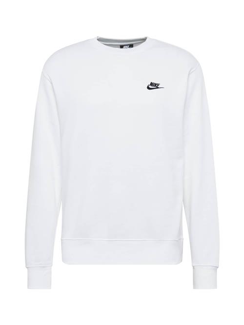 Nike Sportswear Sweatshirt 'Club Fleece'  sort / hvid