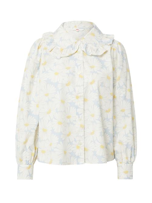 LEVI'S ® Bluse 'Karina Collar Blouse'  lyseblå / gul / hvid