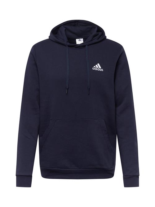 Se ADIDAS SPORTSWEAR Sportsweatshirt 'Essentials'  natblå / hvid ved About You