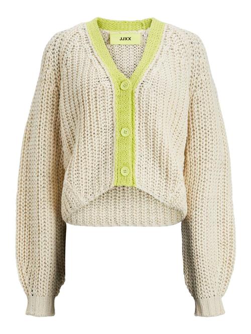 Se JJXX Cardigan 'Orla'  lysebeige / neongrøn ved About You