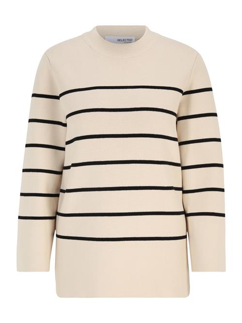 Selected Femme Petite Pullover  creme / sort