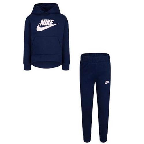 Se Nike Sportswear Joggingdragt  mørkeblå / lyserød ved About You