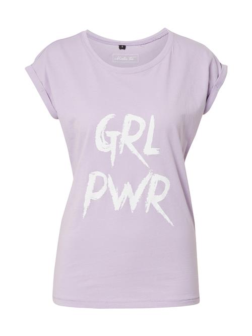 Merchcode Shirts 'Grl Pwr'  lilla / hvid