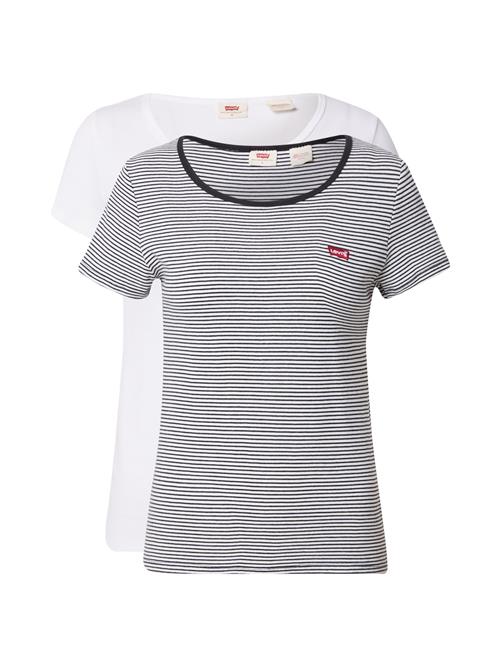 Se LEVI'S ® Shirts '2Pack Crewneck Tee'  blodrød / sort / hvid ved About You