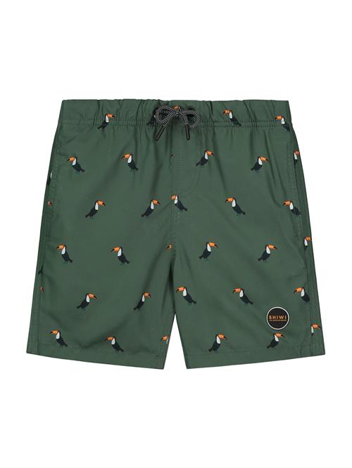 Shiwi Badeshorts 'Tucan'  khaki / orange / sort / hvid