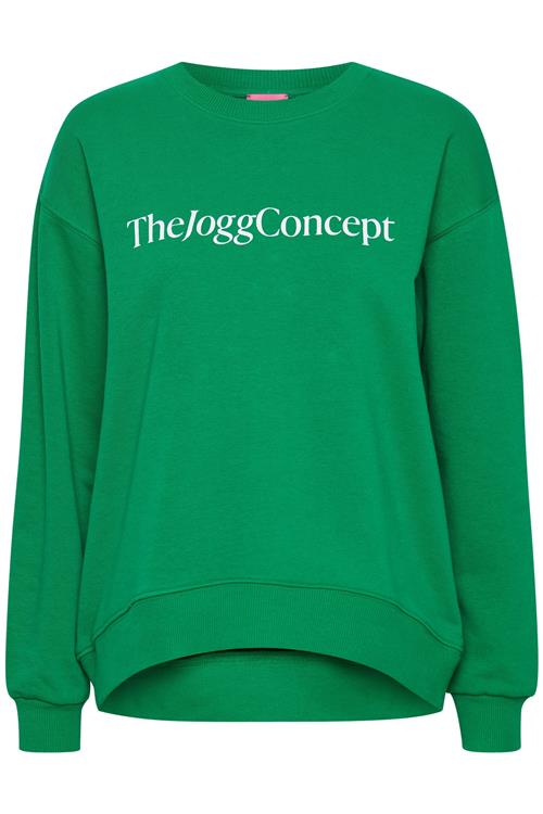 Se The Jogg Concept Sweatshirt 'SAFINE'  grøn / hvid ved About You