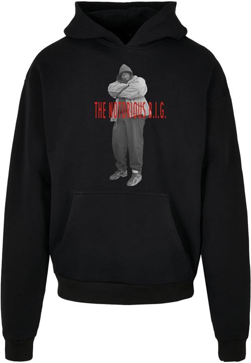 Se MT Upscale Sweatshirt 'Biggie Smalls Concrete'  grå / rød / sort ved About You