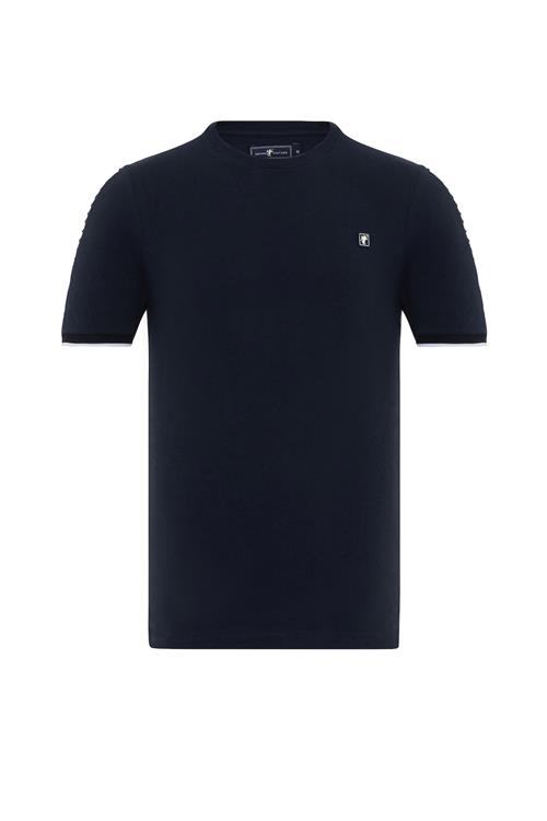 DENIM CULTURE Bluser & t-shirts 'GRAHAM'  navy / hvid