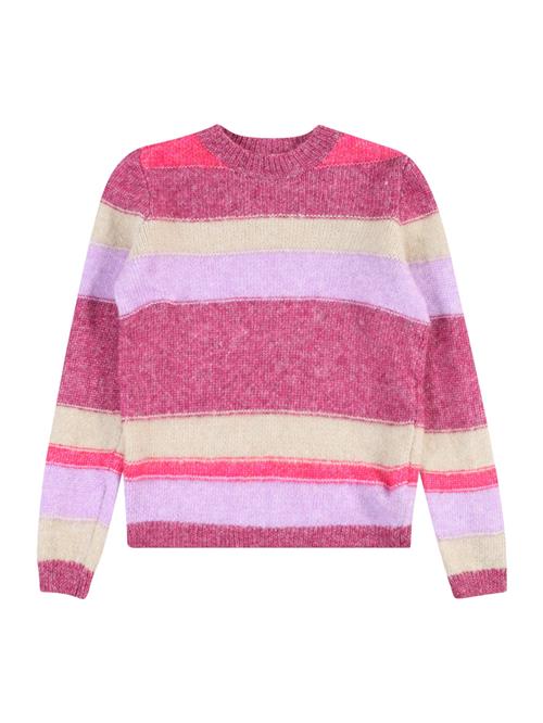 KIDS ONLY Pullover 'ELAINE'  beige / orkidee / lyselilla / pink