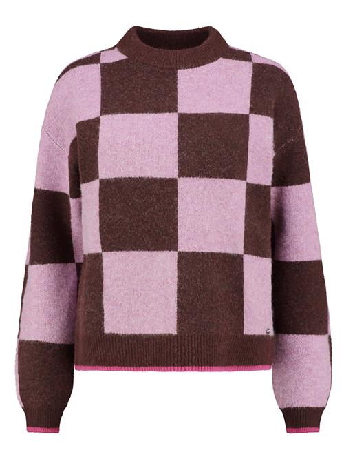 Shiwi Pullover 'Helsinki Check'  aubergine / orkidee