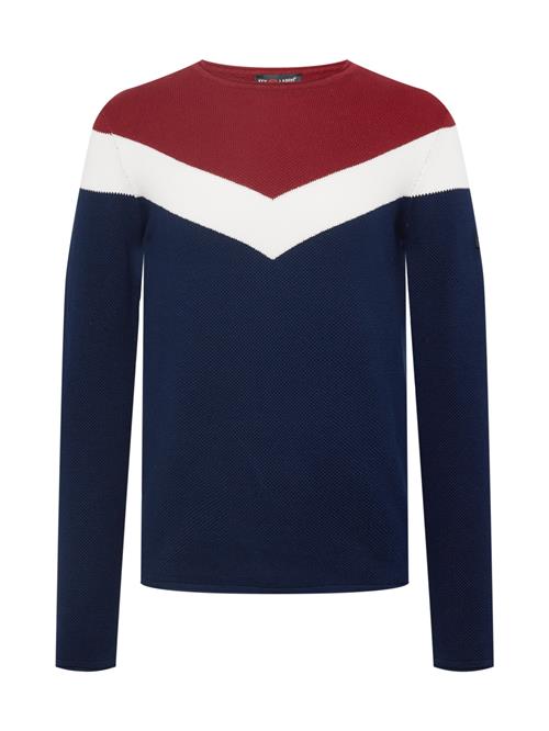 Key Largo Pullover 'MST RÜDIGER'  navy / bordeaux / hvid