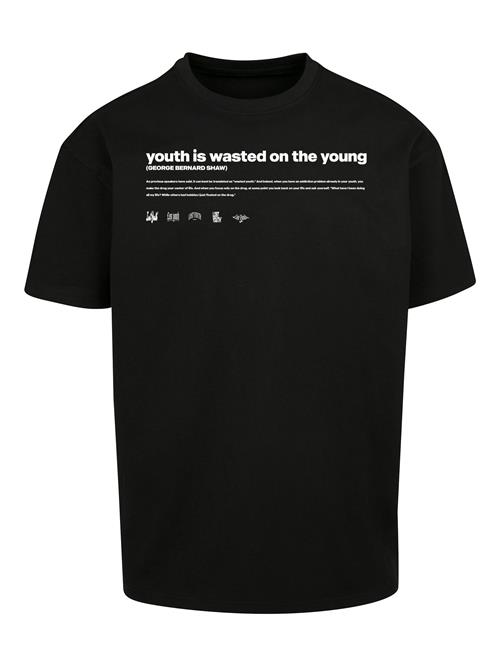 Se Lost Youth Bluser & t-shirts 'Influenced'  sort / hvid ved About You