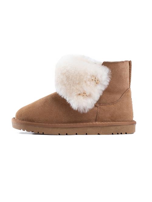 Gooce Snowboots 'Junia'  creme / kastaniebrun