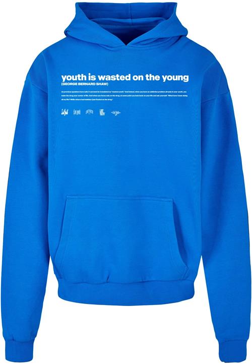 Lost Youth Sweatshirt 'Influenced'  blå / hvid